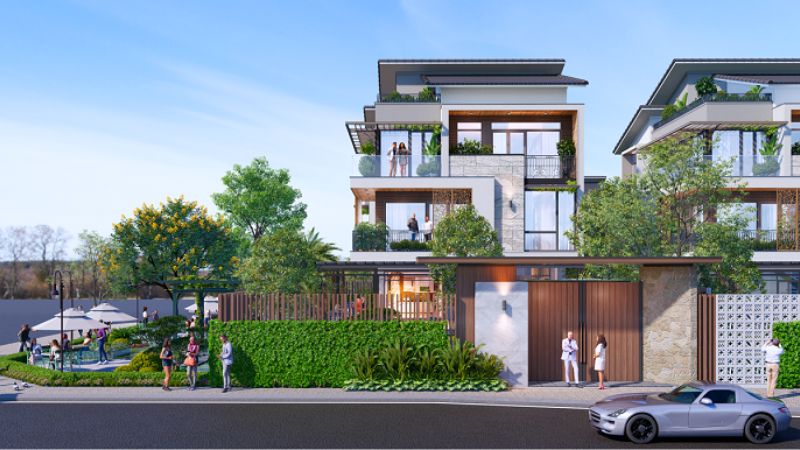 Phối cảnh biệt thự đơn lập dự án Centa Riverside bất động sản Bắc Ninh