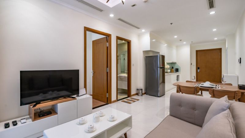 Tổng quan mặt bằng căn hộ 1 phòng ngủ Vinhomes