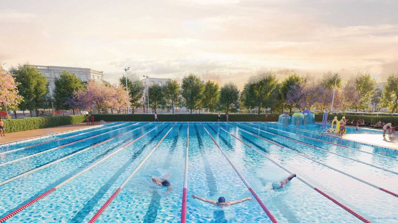 Phối cảnh tiện ích căn hộ 3 phòng ngủ dự án Vinhomes Đan Phượng