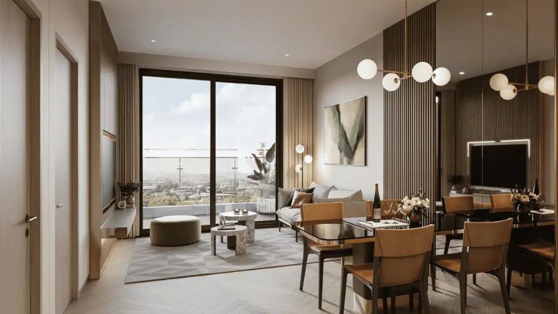 Phối cảnh nội thất căn hộ chung cư Sài Gòn