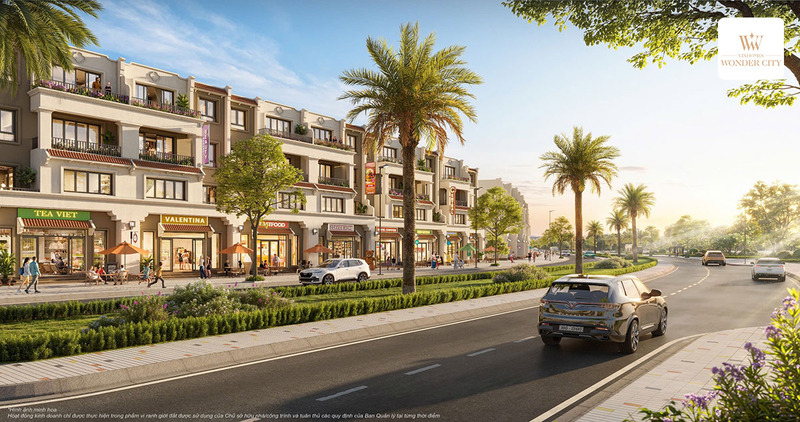 Diện tích Shophouse Vinhomes Đan Phượng