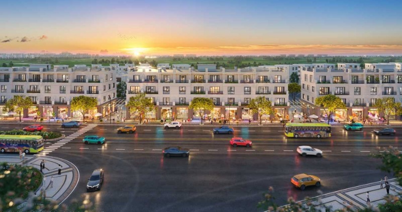 Với diện tích đa dạng 62,5–220,1m², Shophouse Vinhomes Vũ Yên đáp ứng linh hoạt mọi nhu cầu đầu tư.