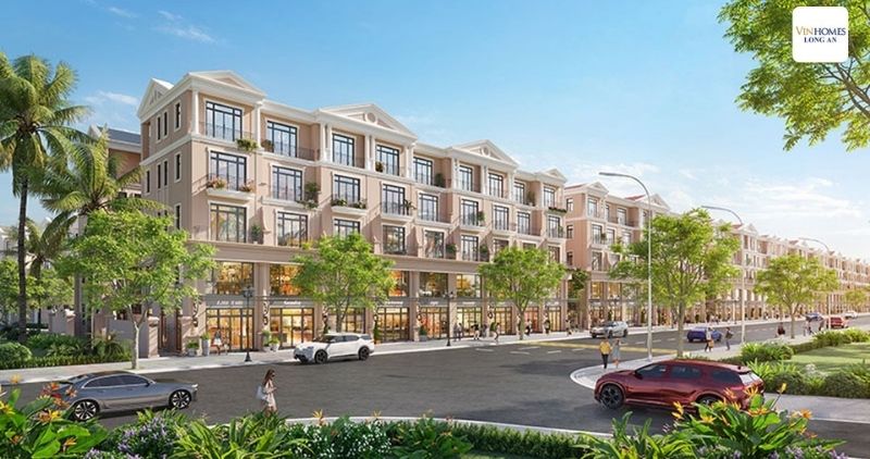 Với vị trí trực tiếp giáp đường lớn, nhà phố mặt tiền Long An mang đến tiềm năng tăng giá cao