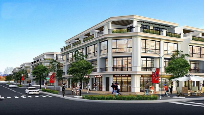 Phối cảnh shophouse Bắc Ninh dự án Cát Tường