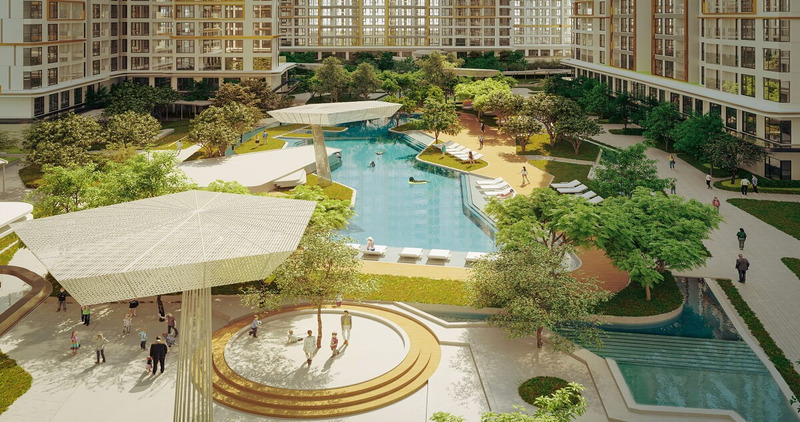 Masteri Centre Point tọa lạc tại trung tâm Vinhomes Grand Park