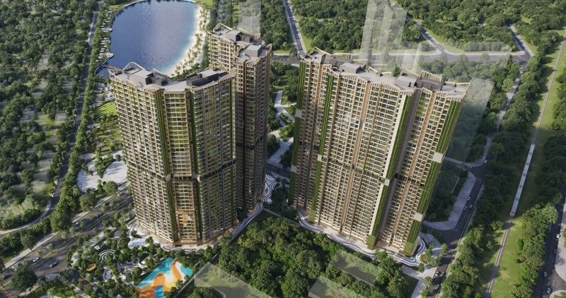 Masterise Cổ Loa sở hữu mặt bằng hiện đại, cân bằng giữa không gian xanh và tiện ích.