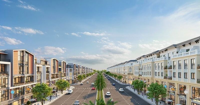 Mô hình shophouse Vịnh Thiên Đường giúp kết hợp hoàn hảo giữa không gian sống gia đình và hoạt động kinh doanh sôi động.