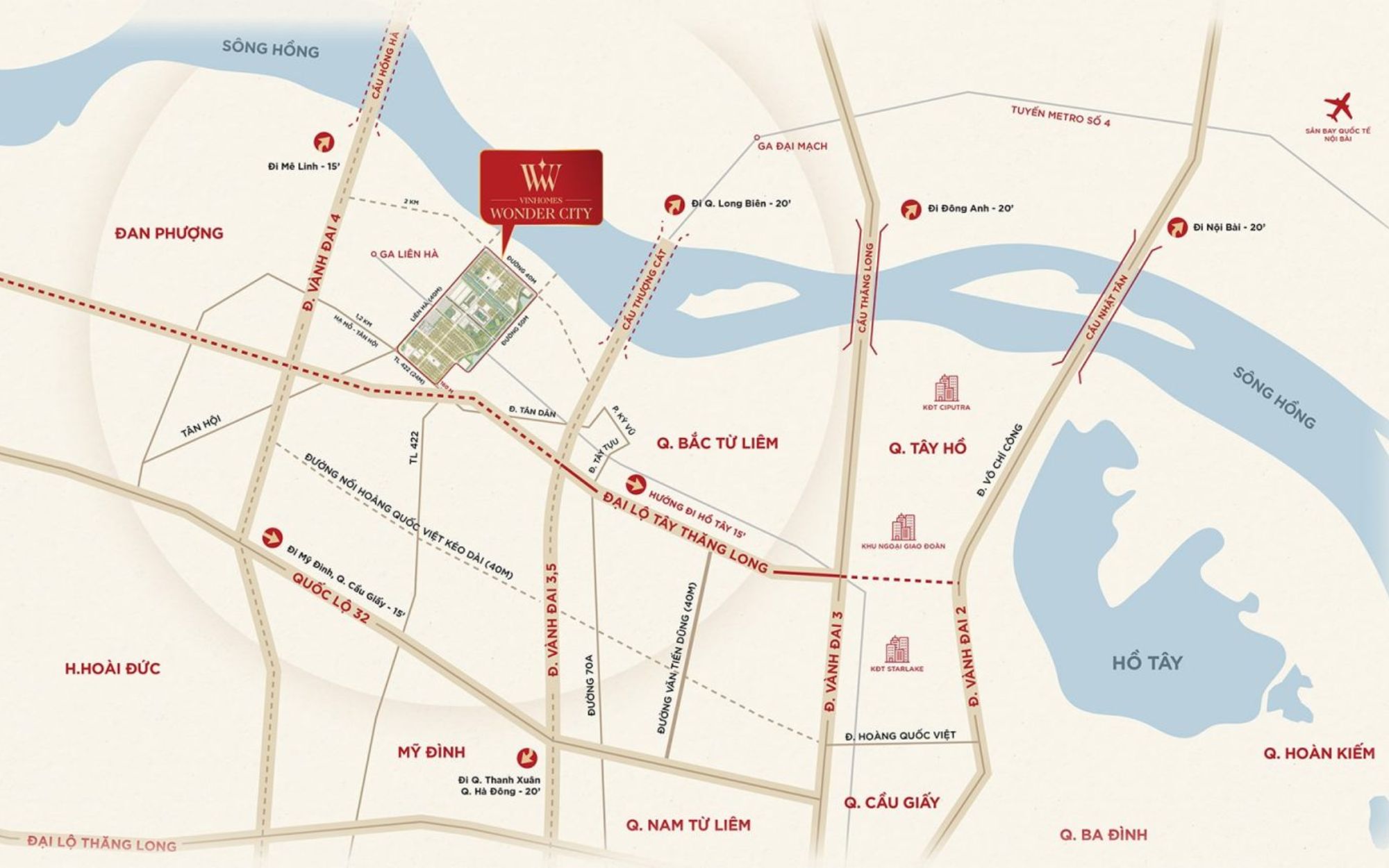 vinhomes-dan-phuong Vị trí dự án Vinhomes Đan Phượng
