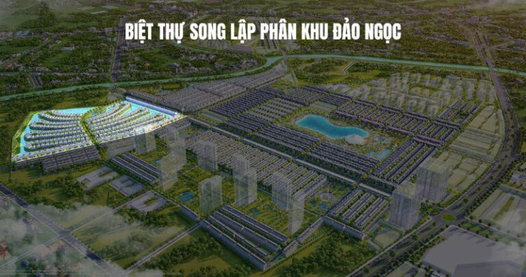 Biệt thự song lập Đảo Ngọc – Tuyệt tác sống xanh tại Vinhomes Ocean Park 3